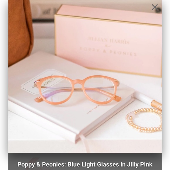 Jillian Harris Poppy & Peonies Blue Light Glasses - Picture 7 of 9